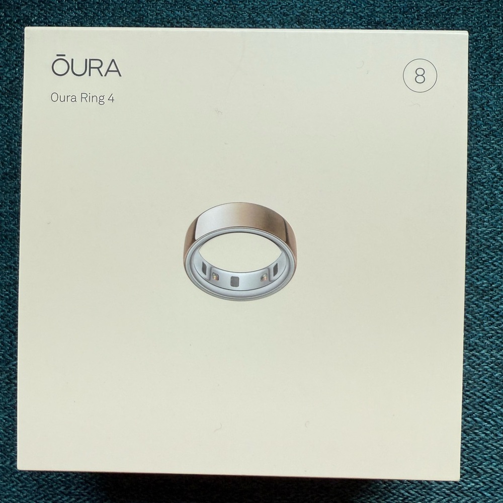 Oura Ring 4 in Rose Gold. US size 8